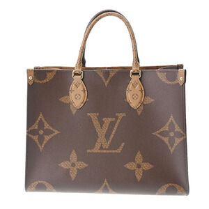Louis Vuitton Monogram Reverse On the Go Brown Canvas Bag
